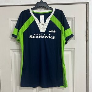 NFL Seattle Seahawks Navy and Lime Jersey